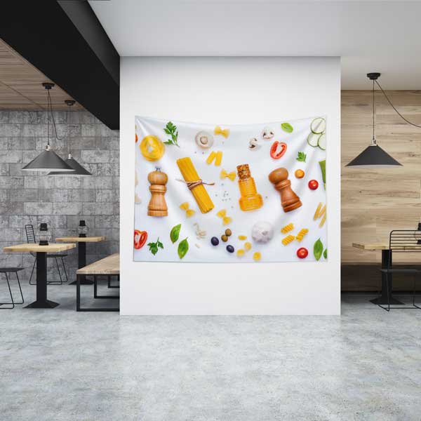 Makarna ve Baharat Kompozisyonu Duvar Örtüsü 12509