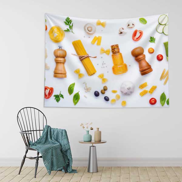 Makarna ve Baharat Kompozisyonu Duvar Örtüsü 12509