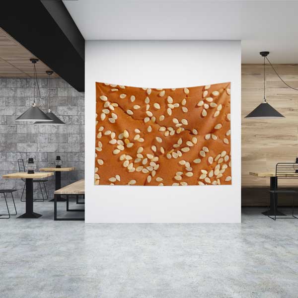 Susam Taneli Ekmek Dokulu Duvar Örtüsü 12521