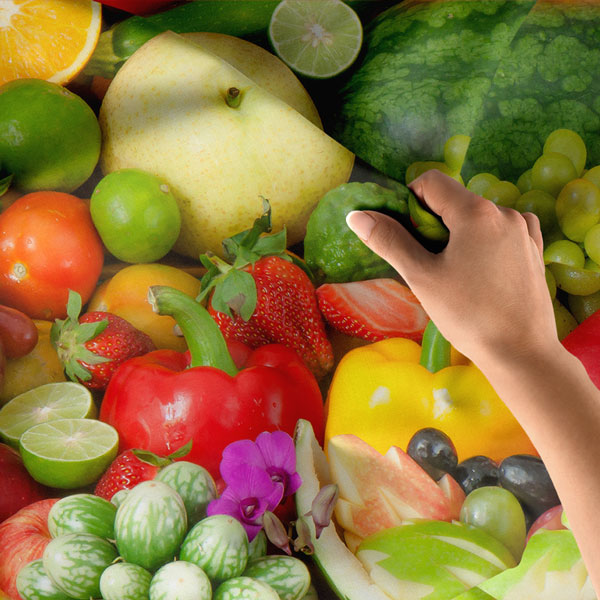 Taze Meyve ve Sebze Karışımı Duvar Örtüsü 8326