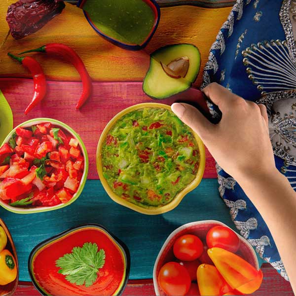 Renkli Meksika Sofrası Duvar Örtüsü 12515