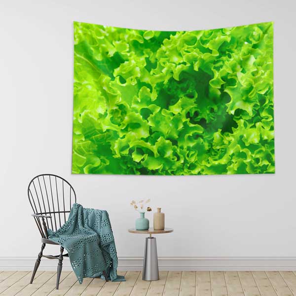 Marul Yaprakları Desenli Duvar Örtüsü 12518