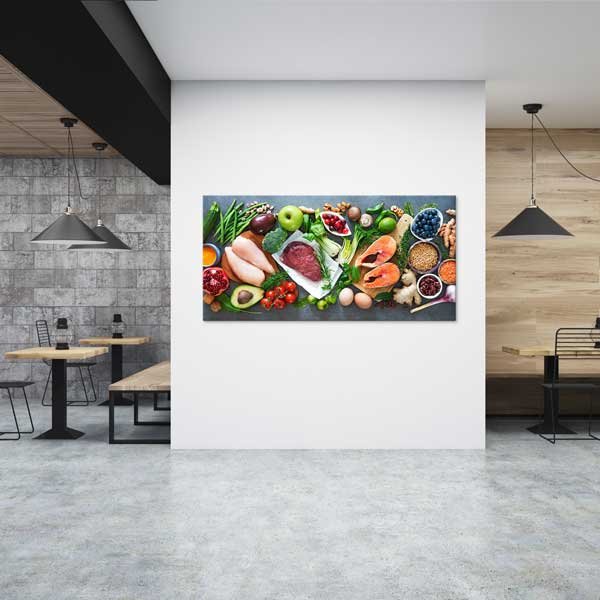 Dengeli Beslenme ve Doğal Gıdalar Temalı Mutfak Sanatı Kanvas Tablo – 12259