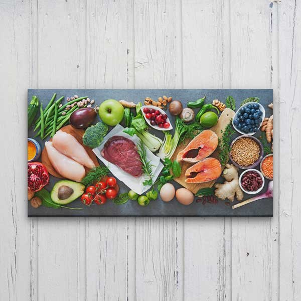 Dengeli Beslenme ve Doğal Gıdalar Temalı Mutfak Sanatı Kanvas Tablo – 12259