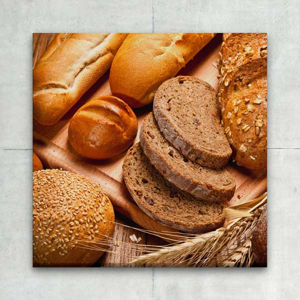 Çeşitli Ekmek Türleri Temalı Rustik Mutfak Dekoru Kanvas Tablo – 12285