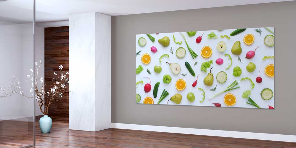 Taze Sebze ve Meyve Kompozisyonlu Büyük Ebat Duvar Dekoru – 12421