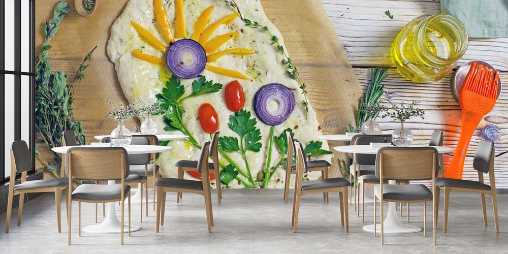 Doğal Sebzelerle Hazırlanmış Mutfak Sanatı Duvar Kağıdı 12308