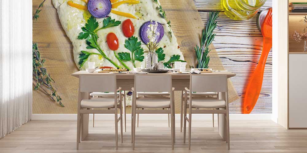 Doğal Sebzelerle Hazırlanmış Mutfak Sanatı Duvar Kağıdı 12308