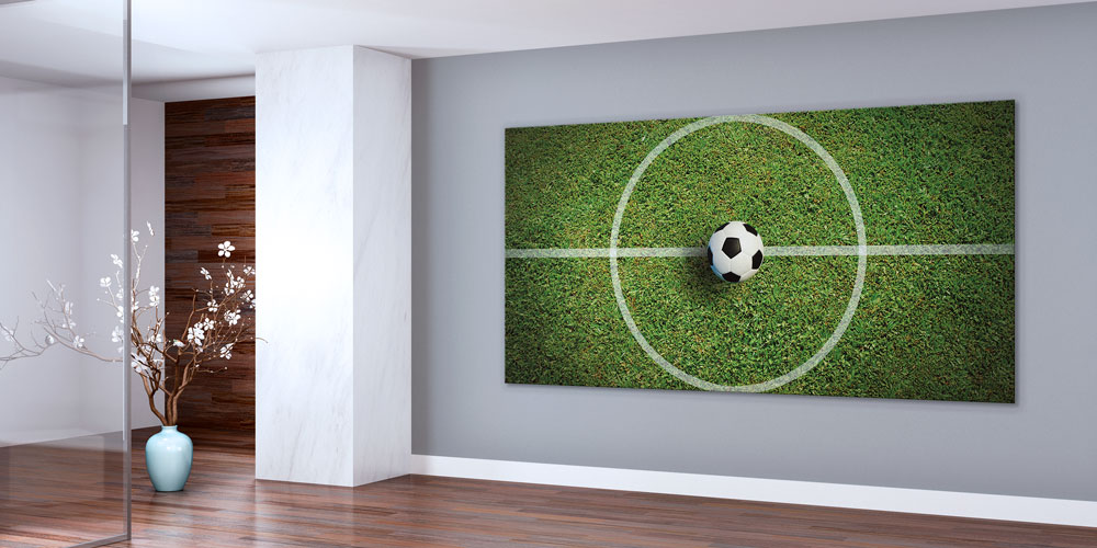 Futbol Orta Saha Çizgisi ve Top Temalı Büyük Ebat Spor Duvar Dekoru – 7912-DK