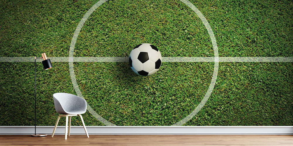 Futbol Orta Saha Çimli Duvar Kağıdı 5839