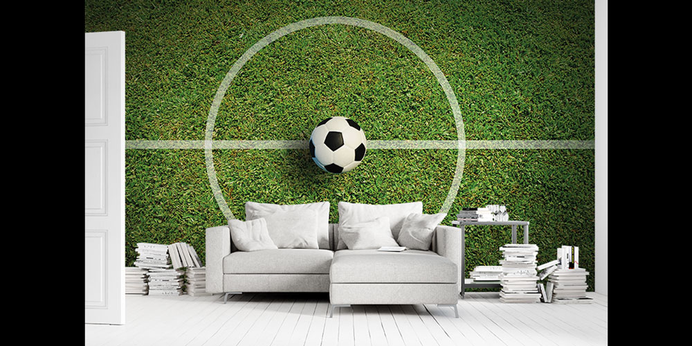 Futbol Orta Saha Çimli Duvar Kağıdı 5839