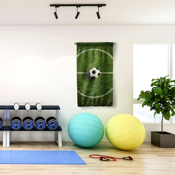 Futbol Sahası Ortası Duvar Flaması 5891