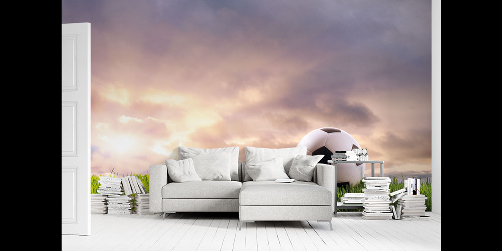 Futbol Sahası Manzaralı Duvar Kağıdı 5838