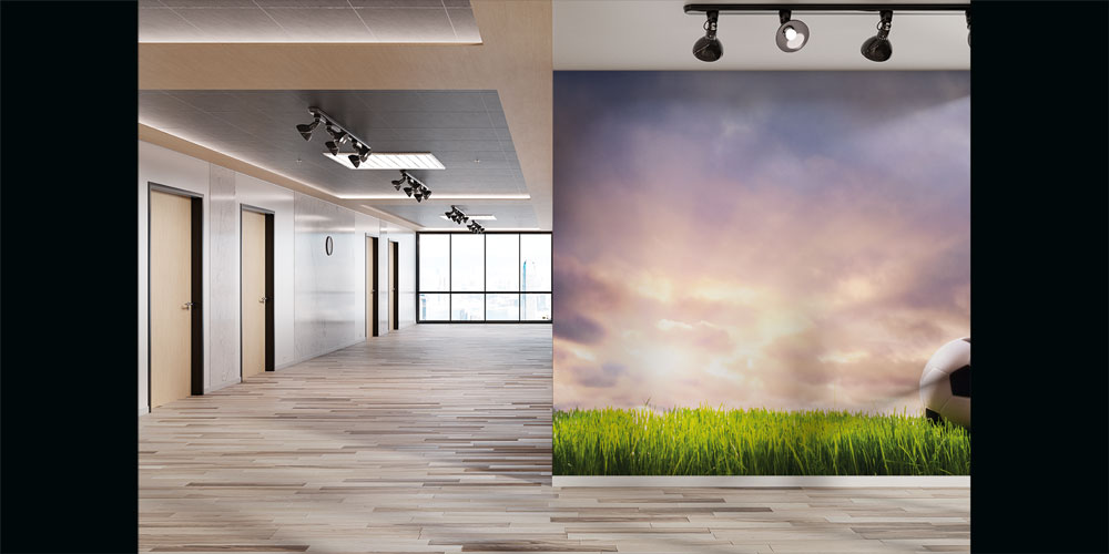 Futbol Sahası Manzaralı Duvar Kağıdı 5838