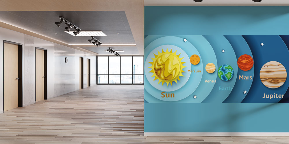 Renkli Güneş Sistemi Duvar Kağıdı 10310