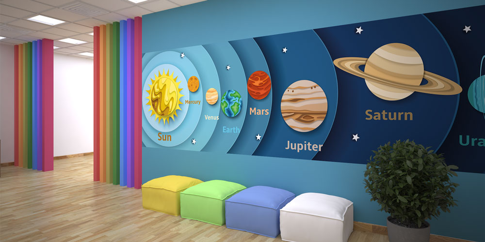 Renkli Güneş Sistemi Duvar Kağıdı 10310