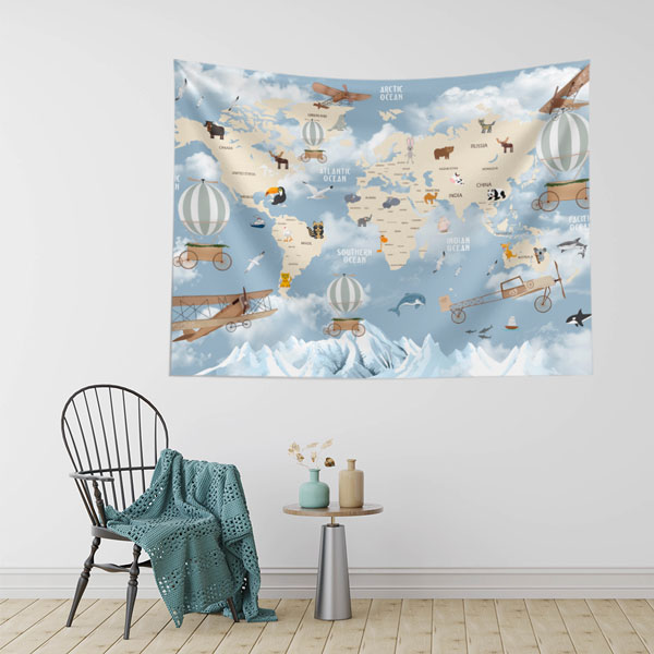 Macera Haritası Duvar Örtüsü 10339