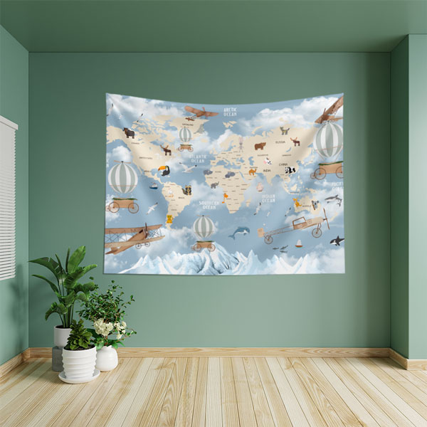 Macera Haritası Duvar Örtüsü 10339