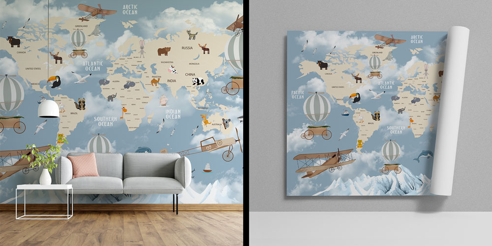 Macera Haritası Duvar Kağıdı 10311