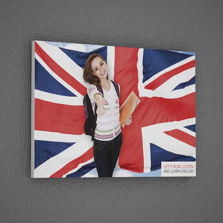 Let's Read, Listen and Learn English Eğitim Posteri – 3254