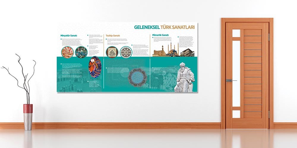 Geleneksel Türk Sanatları Okul Duvar Posteri A-107