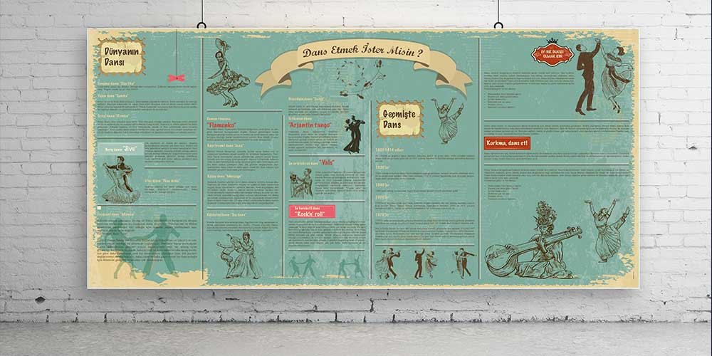 Dans Etmek İster Misin? Okul Duvar Posteri A-110