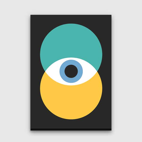 Minimalist Soyut Göz Tasarımlı Duvar Tablosu – 1576