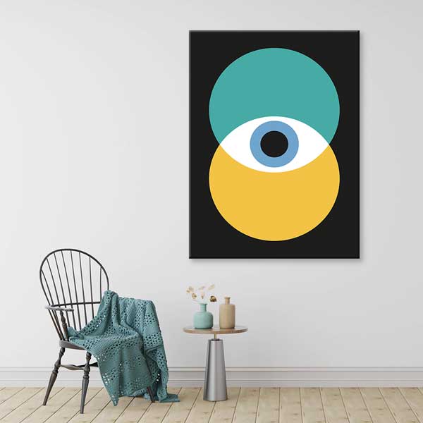Minimalist Soyut Göz Tasarımlı Duvar Tablosu – 1576
