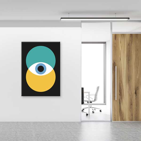 Minimalist Soyut Göz Tasarımlı Duvar Tablosu – 1576
