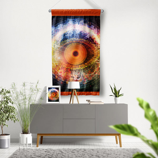 Göz Sağlığı Temalı Dekoratif Duvar Flaması 8196