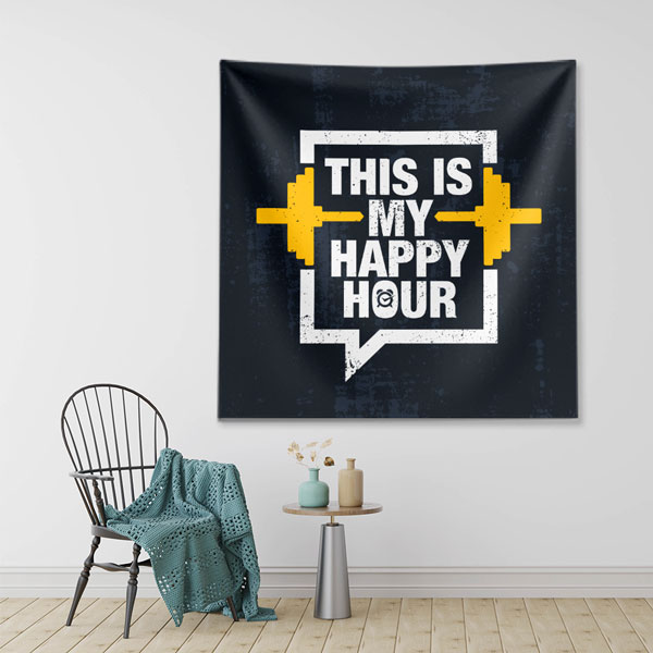 This Is My Happy Hour Duvar Örtüsü 5875