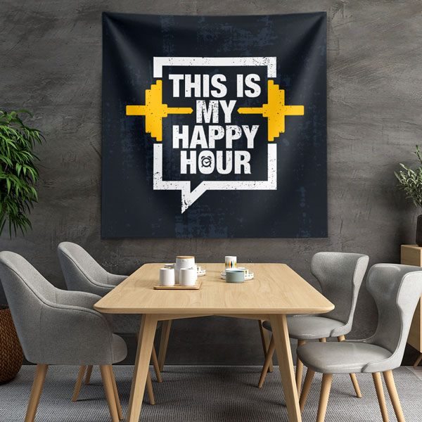 This Is My Happy Hour Duvar Örtüsü 5875