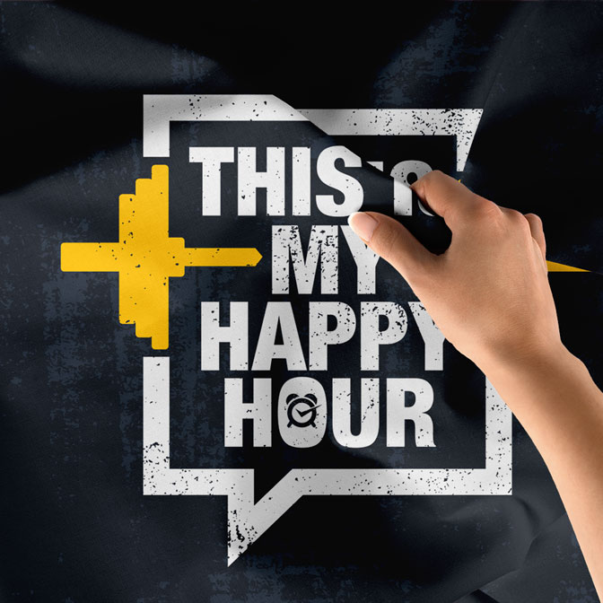 This Is My Happy Hour Duvar Örtüsü 5875