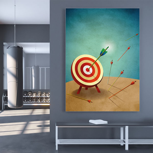 Hedefi Vur Kanvas Tablo – 5812