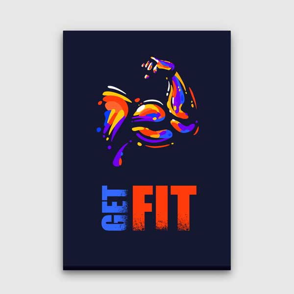 gym-wall-decor-5810-00 Get Fit Kanvas Tablo – 5810