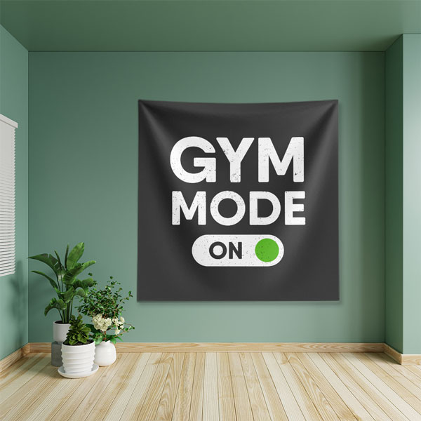 Gym Mode On Duvar Örtüsü 5874