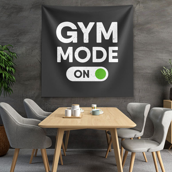 Gym Mode On Duvar Örtüsü 5874