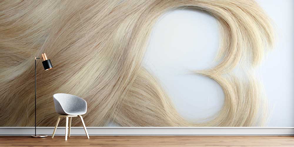 hairdresser-shop-wall-decor-5707-0 Sarı Saç Desenli Modern Kuaför Duvar Kağıdı 5707