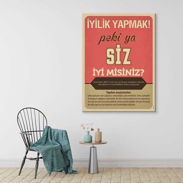 hastane-dekorasyonu-1247-03 İyilik Yapmak Temalı Motivasyon Posteri – 1247