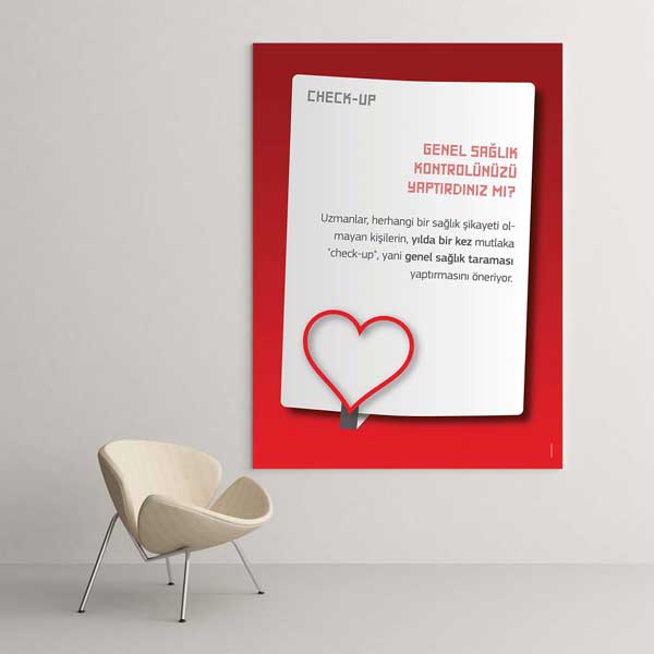 Check-up Genel Sağlık Kontrolü Bilgilendirme Panosu – 1585