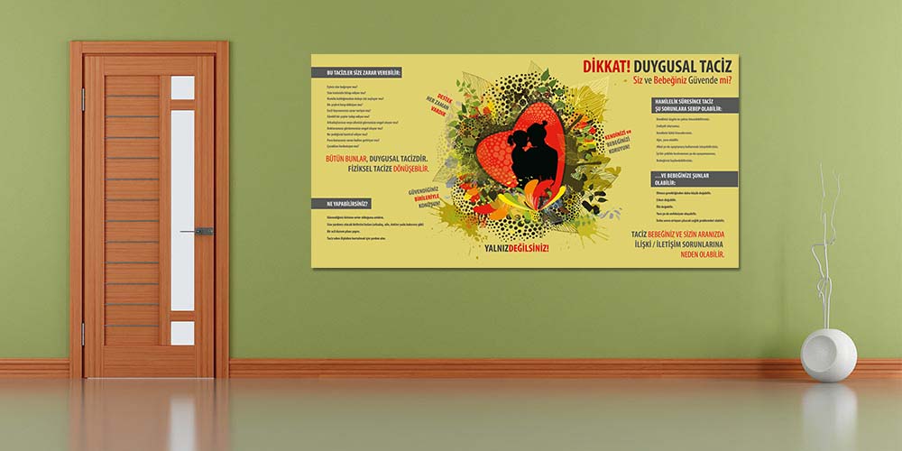 Duygusal Taciz Bilgilendirme Posteri - Anne ve Bebek Güvenliği  1635