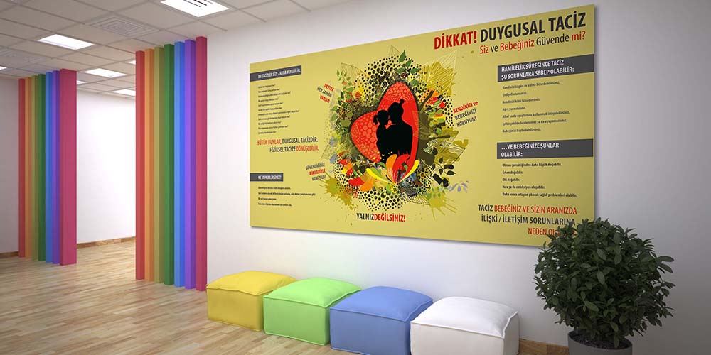 Duygusal Taciz Bilgilendirme Posteri - Anne ve Bebek Güvenliği  1635