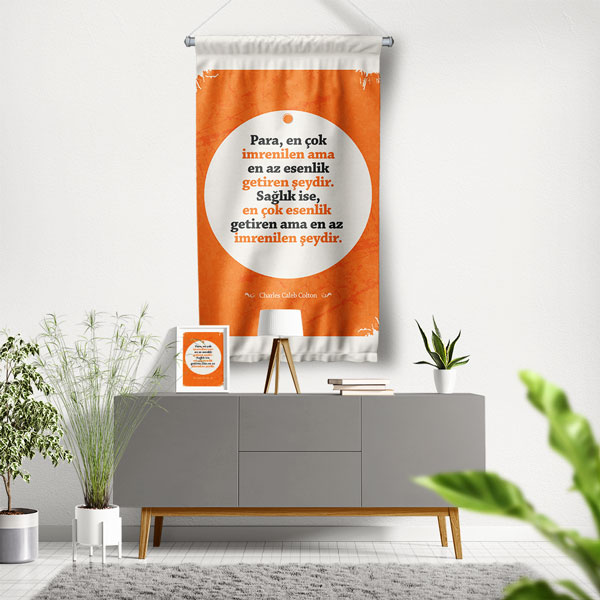 Sağlık Değeri Duvar Flaması 8176