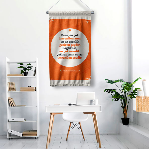 Sağlık Değeri Duvar Flaması 8176