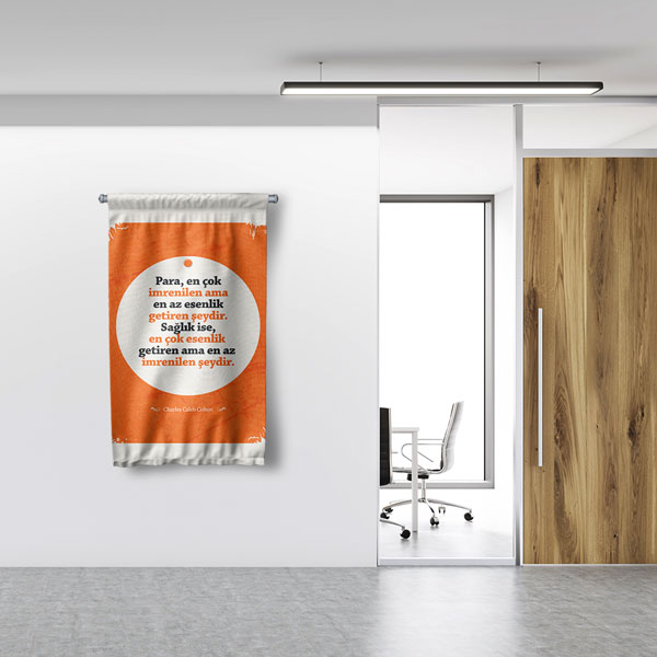 Sağlık Değeri Duvar Flaması 8176