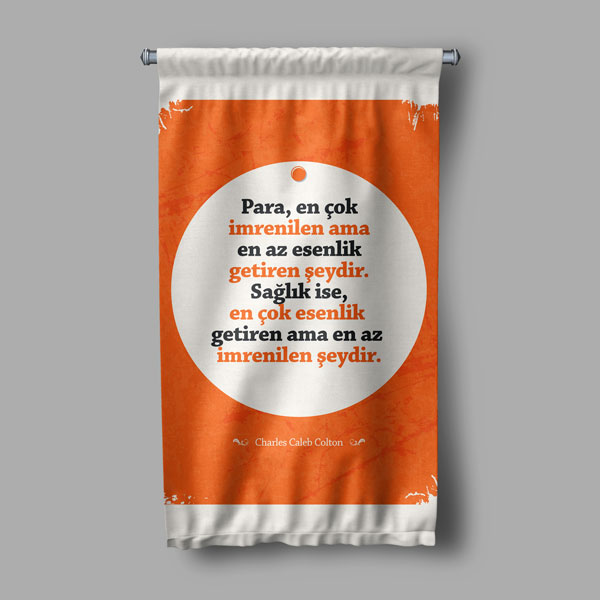 Sağlık Değeri Duvar Flaması 8176