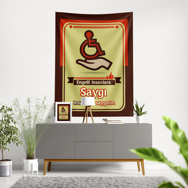 Engelliye Saygı Duvar Örtüsü 8500