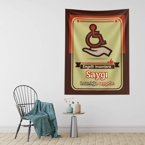 Engelliye Saygı Duvar Örtüsü 8500