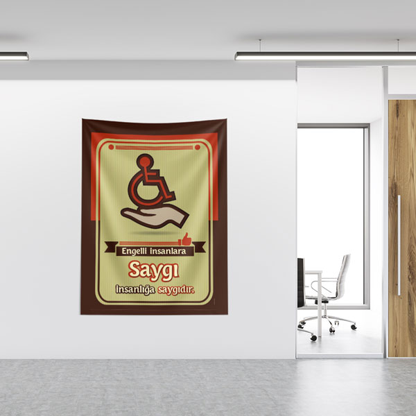Engelliye Saygı Duvar Örtüsü 8500