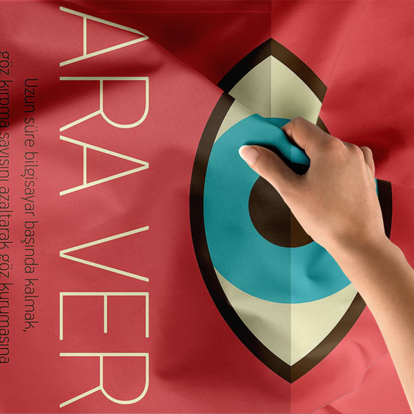 Göz Sağlığı 'Ara Ver' Temalı Duvar Örtüsü 8506